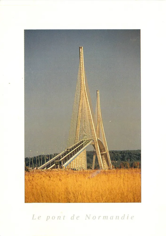 O ponte de Normandia — vista da margem direita — edições Alain Baudry n°18253 - Frente