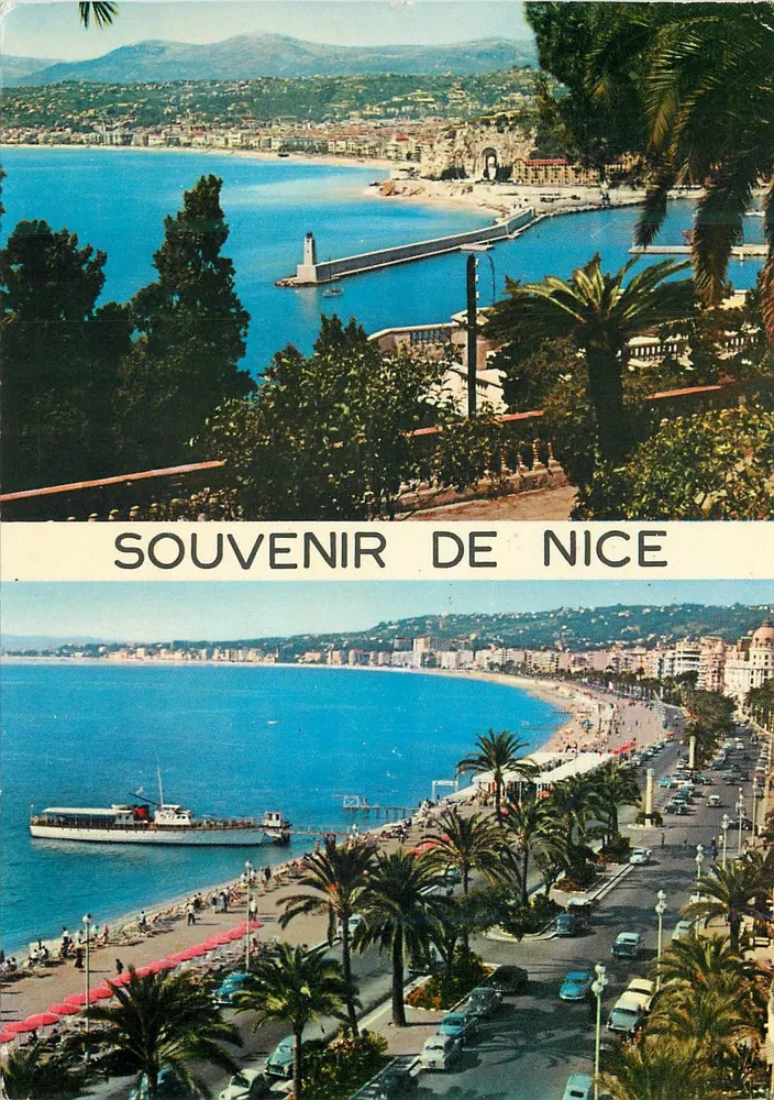 Visão da baía de Nice — Lembrete de Nice — Edições GILLETTA - Frente