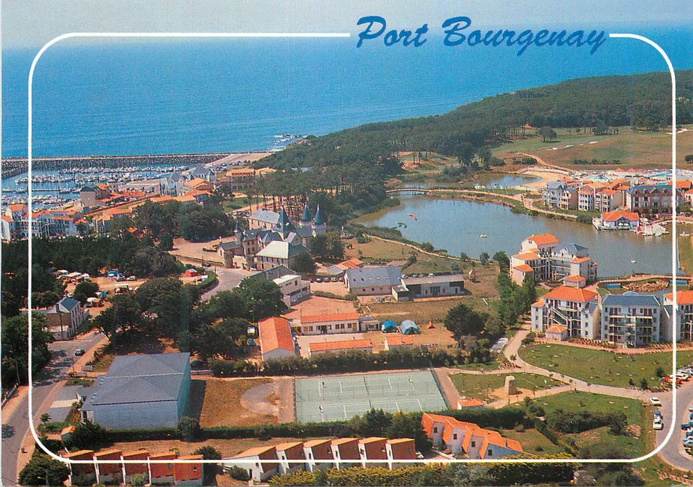 Port Bourgenay — vista aérea — Belles Éditions de Vendée, N°120 - Frente