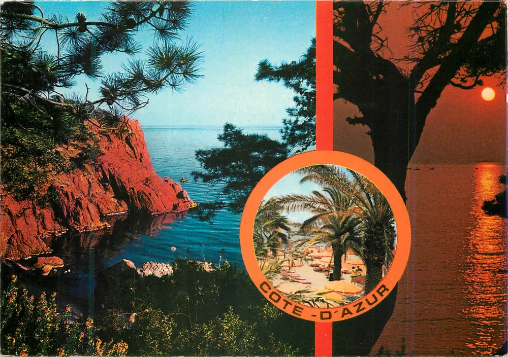 Côte d'Azur — Calanques und Sonnenuntergang — Ausgabe Y.P.A. Nr. 1569 - Vorderseite