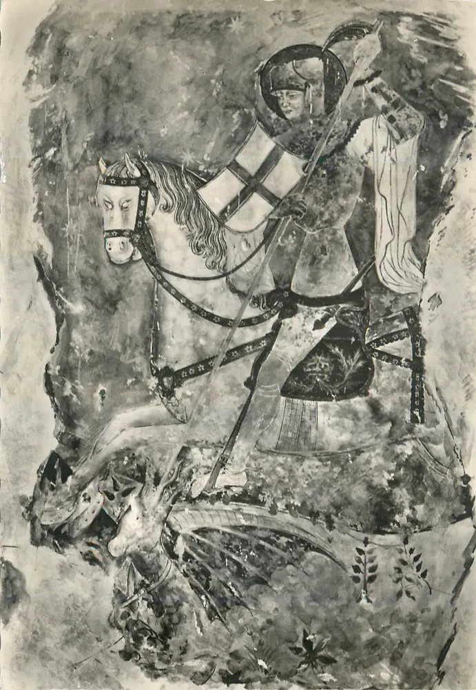 Saint-Georges, der Drachen tötet — Ébreuil (Allier) — Léger Cliché, Archives Photographiques, Paris - Vorderseite