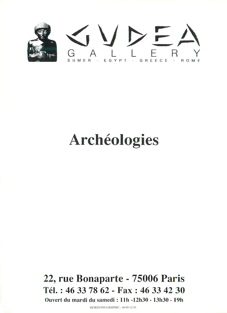 Arqueologias — Exposição — Gudea Gallery - Frente