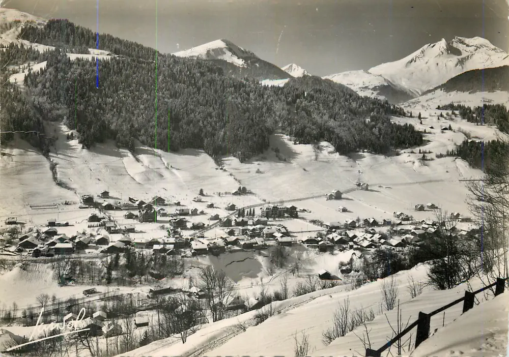 Morzine (Haute-Savoie) — Allgemeiner Blick und der Roc d'Enfer — Éditions Photographiques Tansol - Vorderseite