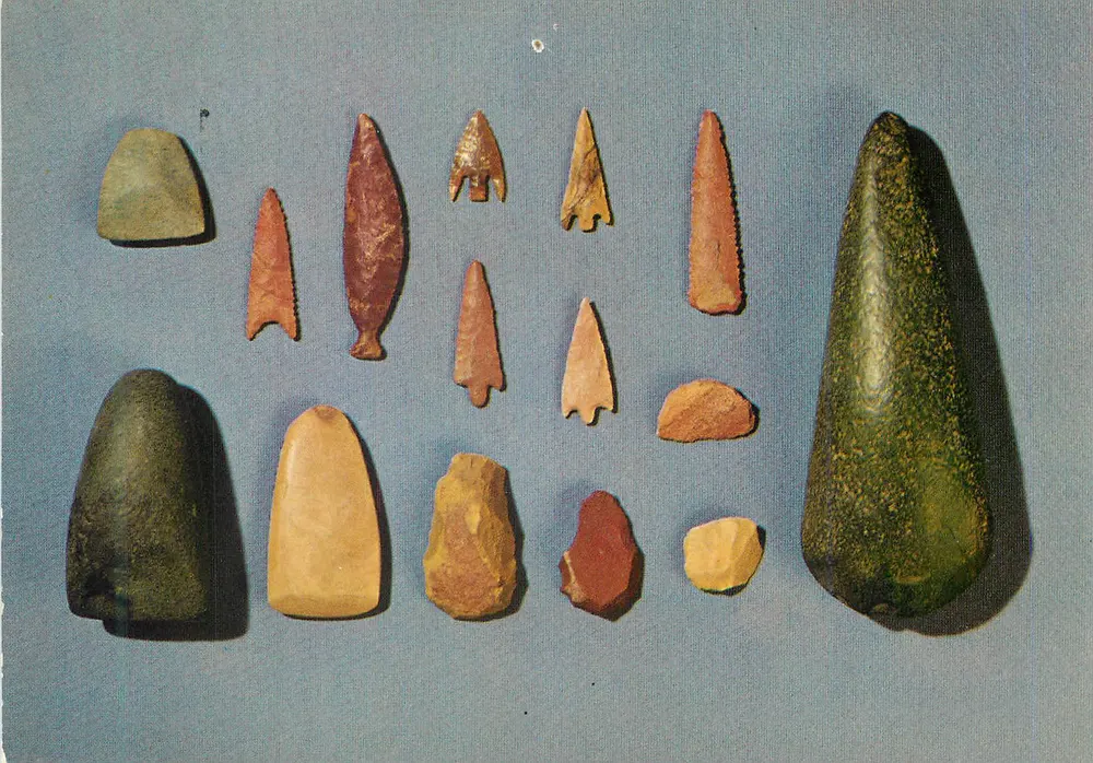 Mauritania — neolithische Steinindustrie — Musée de l'Homme, Paris - Vorderseite