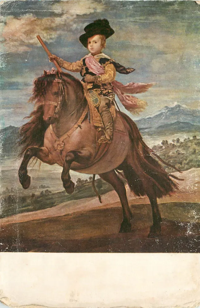 El Infante Baltasar Carlos — pintura de Velázquez — Edições Antonio Offo - Frente