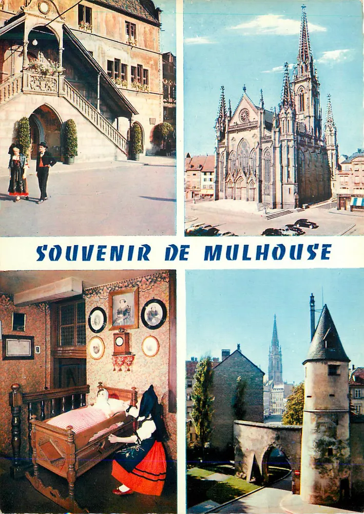 Mulhouse — Lembrete de Mulhouse — Edições 'La Cigogne' Hagenau - Frente