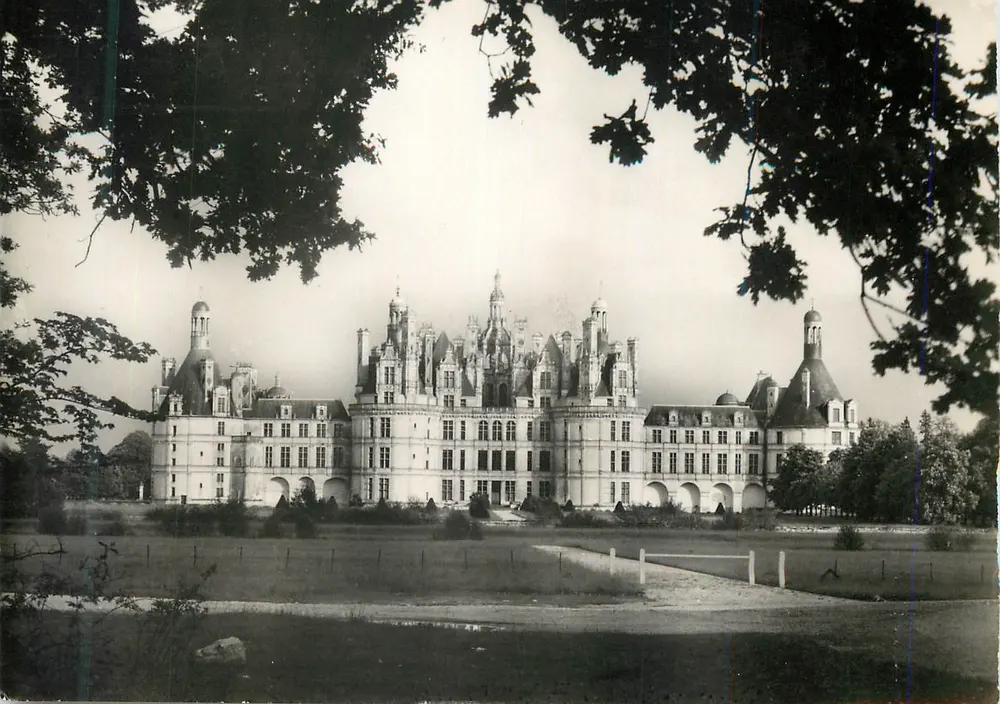 Chambord (Loir-et-Cher) — Das Schloss (16. Jahrhundert) — Nordfassade — Authentische Fotografie - Vorderseite