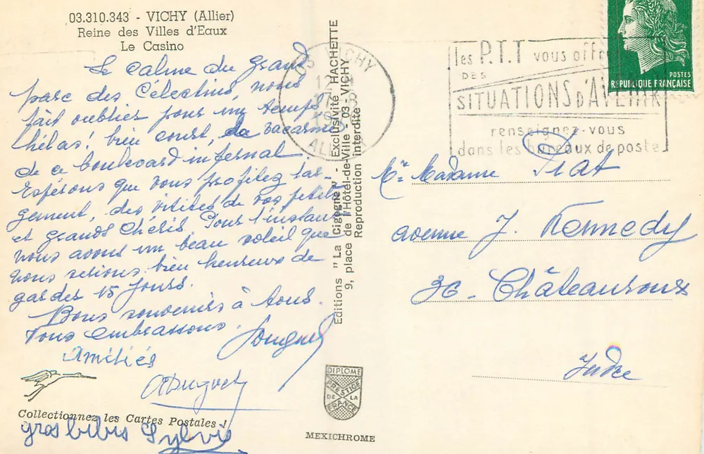 Großes Casino von Vichy — Königin der Kurorte — Mexichrome Editions - Rückseite