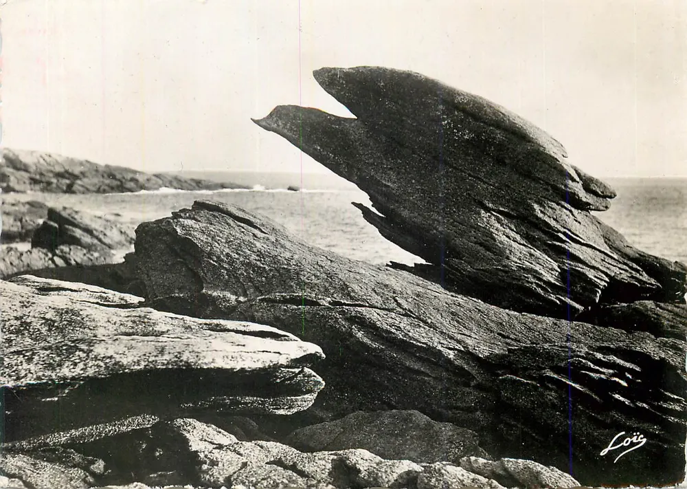 Quiberon - Punta di Beg er Vil — La Rocca dell'Aquila — Edizione MESNY, Rennes - Recto