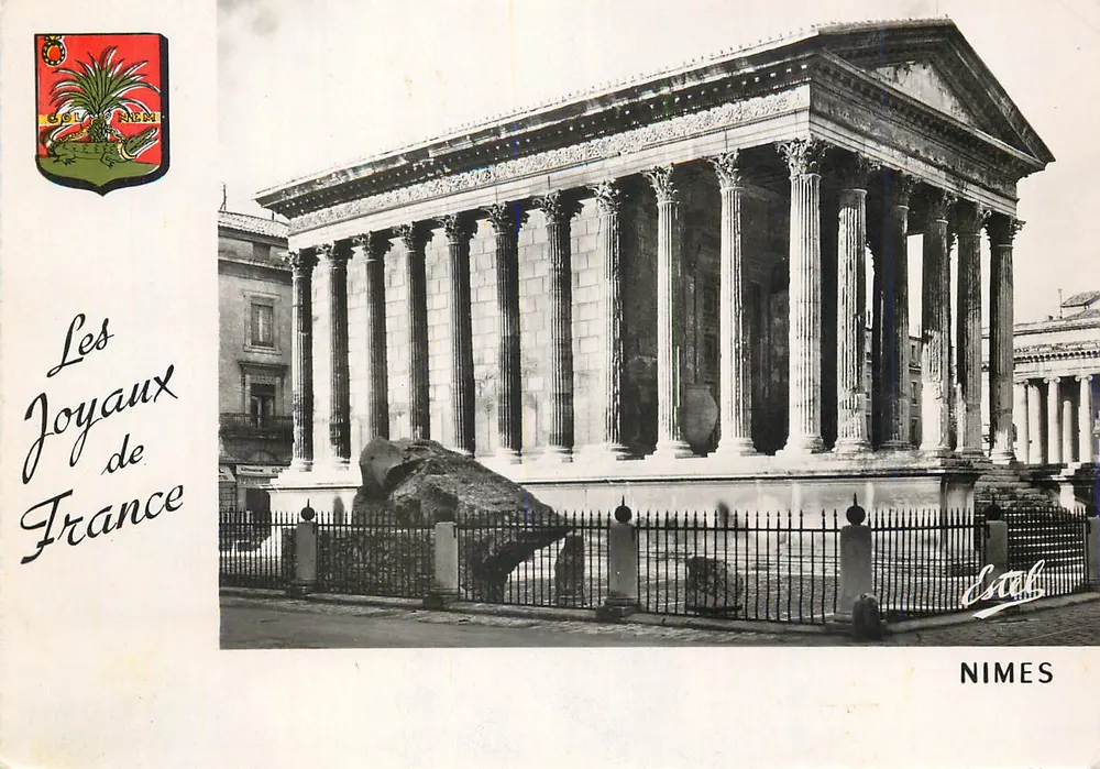 Tempel der Maison Carrée in Nîmes — Les Joyaux de France — Verlag Lavelle & Cie - Vorderseite