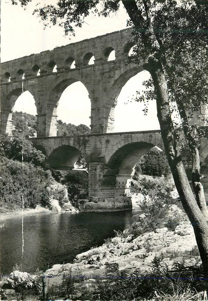 Brücke von Gard — Römisches Aquädukt — Éditions des Frères Lumières - Vorderseite