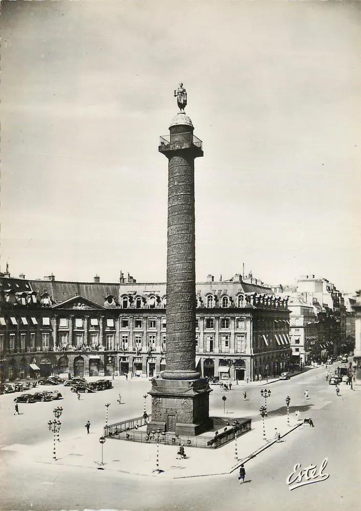 Coluna Vendôme — Paris — Editor Estel, n° 207 - Frente