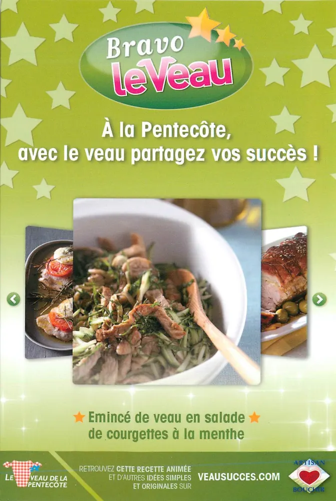 Hackfleisch in Minze-Kürbis-Salat — Bravo Le Veau — Artisan Boucher - Vorderseite