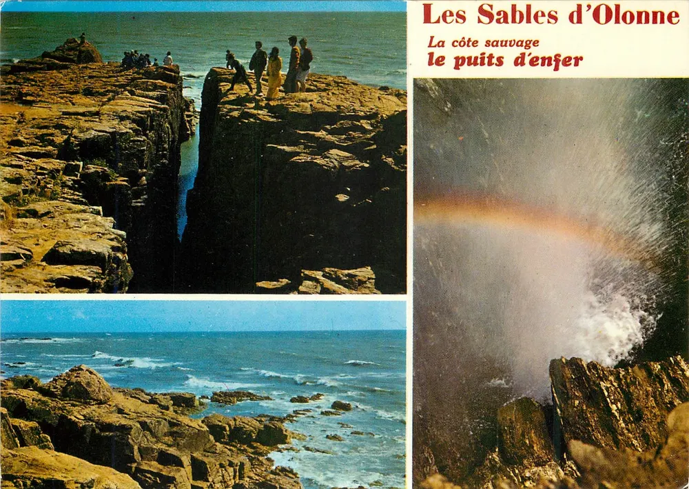 Les Sables d'Olonne — Die wilde Küste, das Teufelsloch — Edition du Vieux-Chouan - Vorderseite