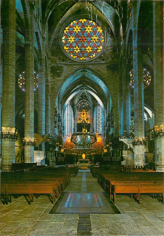 Palma — Innenansicht der Kathedrale (13. Jahrhundert) — Verlag Palma Ediciones, n° 1.116 - Vorderseite