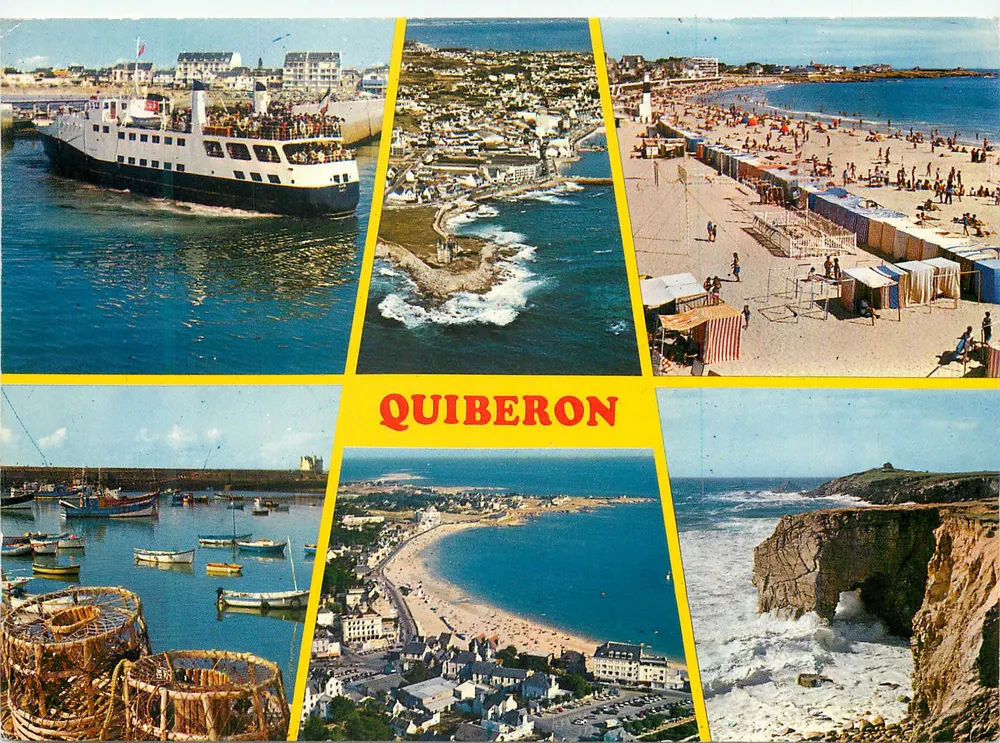 Quiberon — vue panoramique — Couleurs de Bretagne - Recto