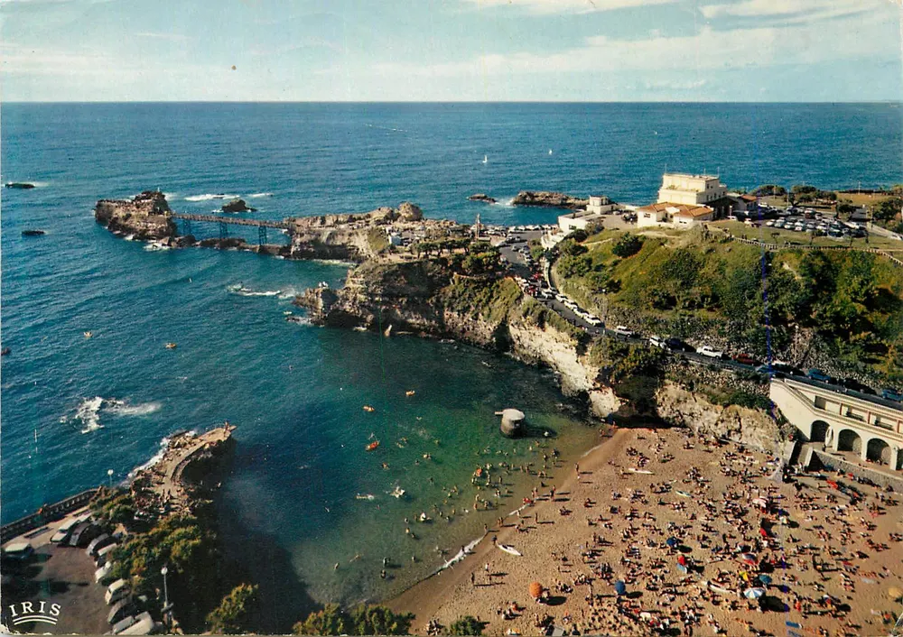 Biarritz - Der alte Hafen und der Felsen der Jungfrau — Verlag IRIS - Vorderseite