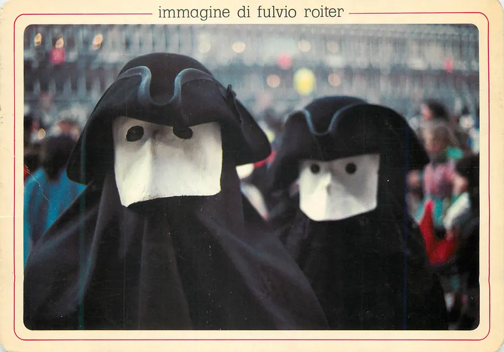 Maschere a Venezia — Il Carnevale — éditeur Christiane, série M/34 - Recto
