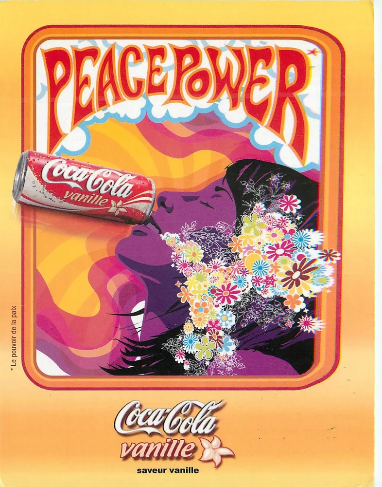 Coca-Cola de baunilha — Peace Power — editor Coca-Cola France - Frente