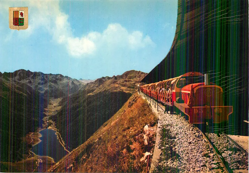 Tren en montaña — Artouste (2000 m.) — Editor: Escudo de Oro - Anverso