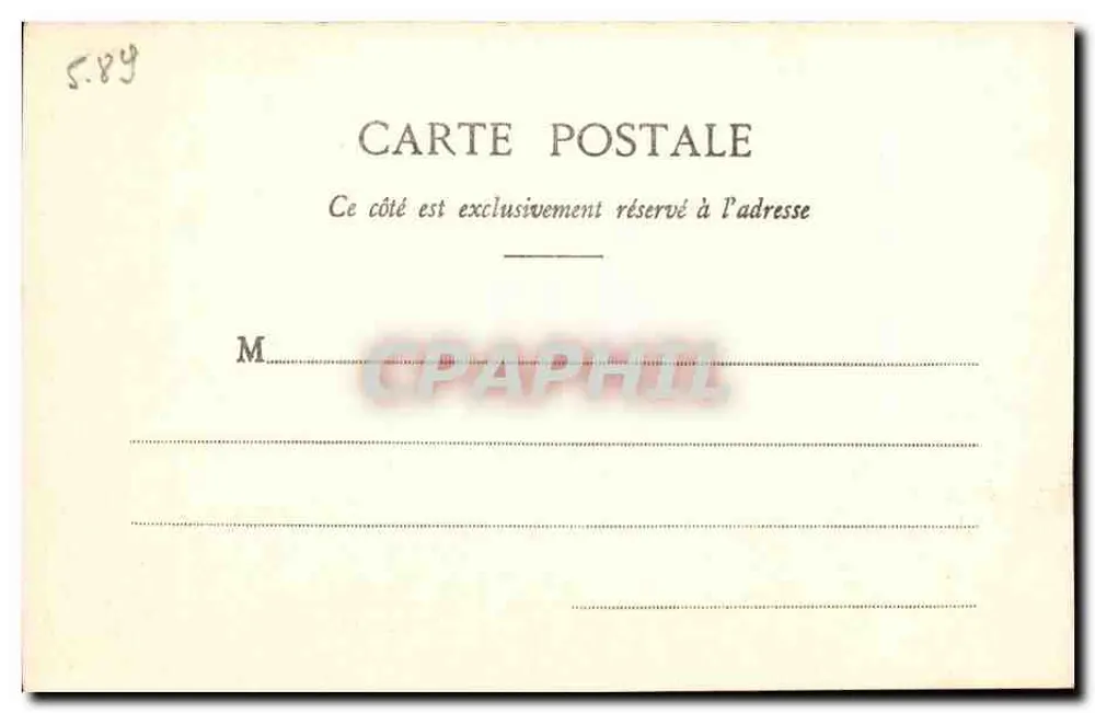 Monte-Carlo — Vue générale prise de l'Observatoire — Édition Guetta, Nîmes, n° 646 - Verso