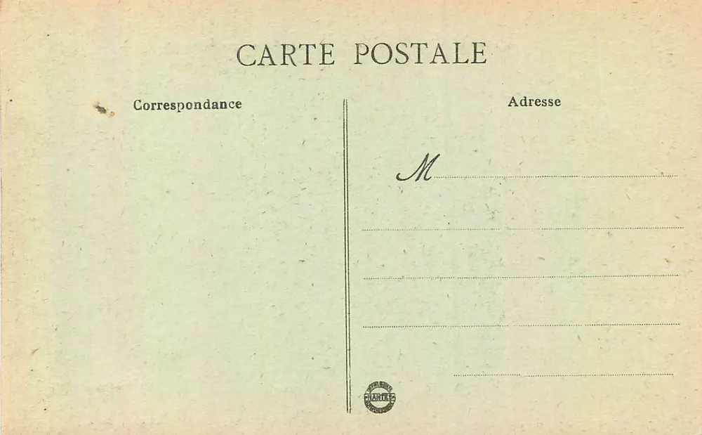 Cherbourg - Der Avant-Port und die Montagne du Roule — Sammlung C. L. - Rückseite