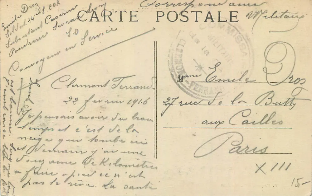 Moulins — Ansicht vom Turm Saint-Gilles — Anonymer Verlag, n° 228 - Rückseite
