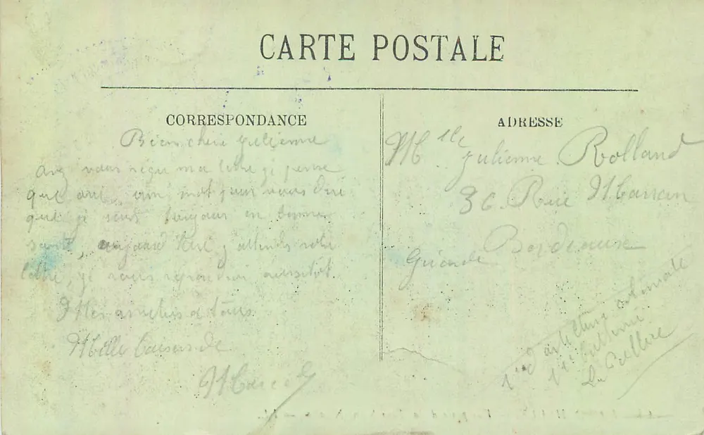 La Rochelle — Aufnahme von der Saint-Nicolas-Turm — LL. — Kolonialartillerieregiment - Rückseite