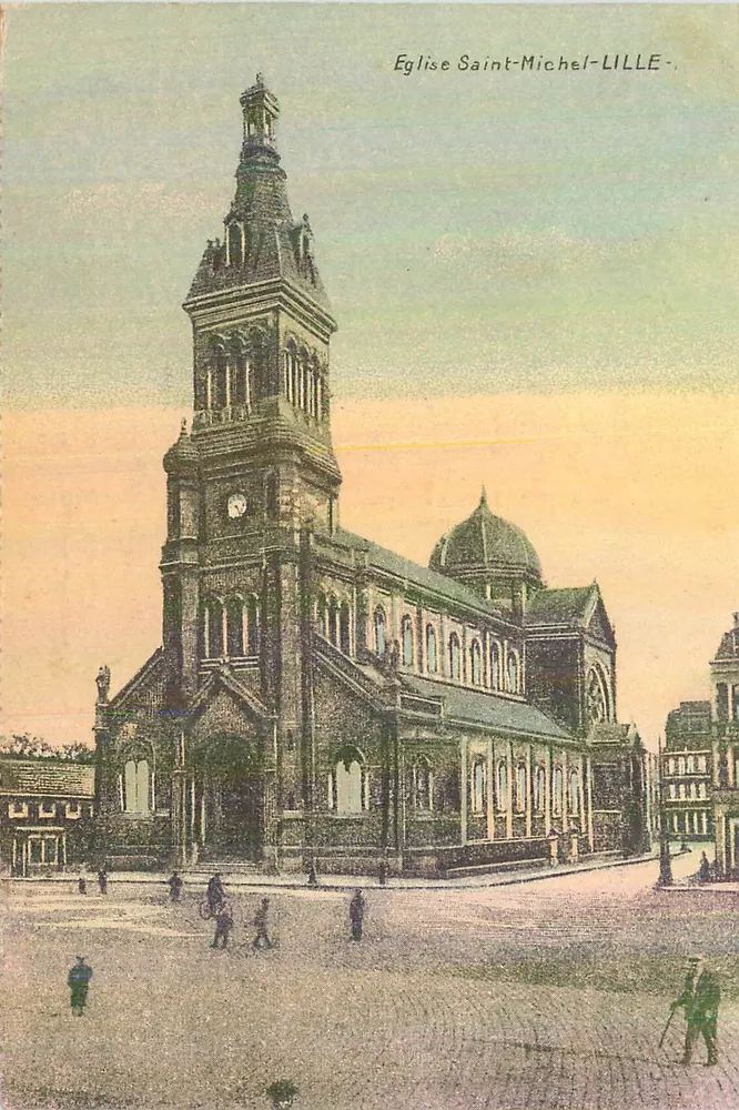 Igreja de São Miguel — Lille — Editor J. Guermonprez, número de série não visível - Frente