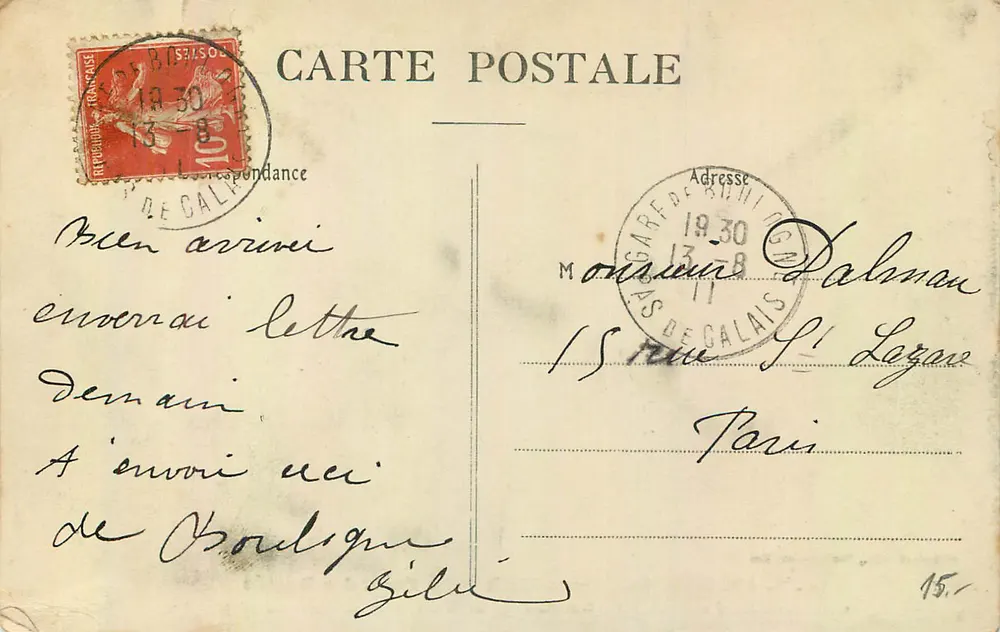 Boulogne-sur-Mer — La Porte des Degrés — E.S. 80 - Verso