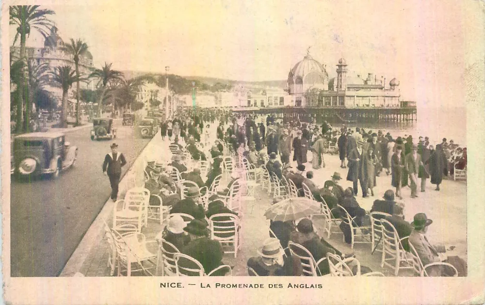 Nice — A Promenade dos Ingleses — Editor não identificado, número de série não visível - Frente