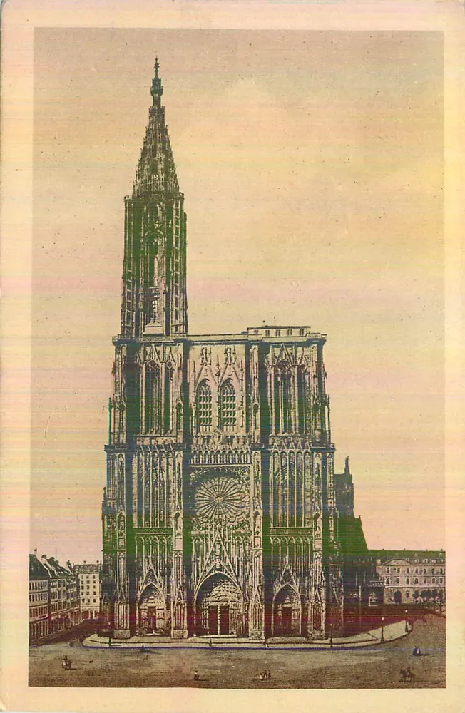 Strasbourg — Catedral — Félix Lüib, editor Strasbourg, n°2 - Frente