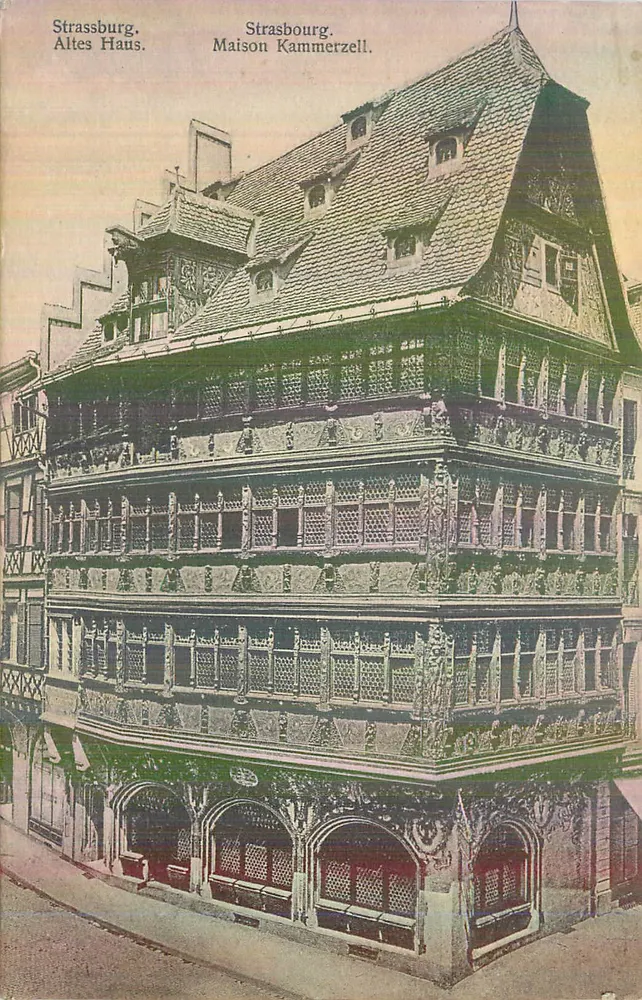 Estrasburgo, Altes Haus — Maison Kammerzell — editor não visível - Frente