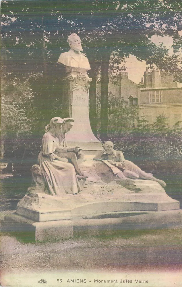 Amiens - Monument Jules Verne — editor 'Abscienne & Cie' n°36 - Frente