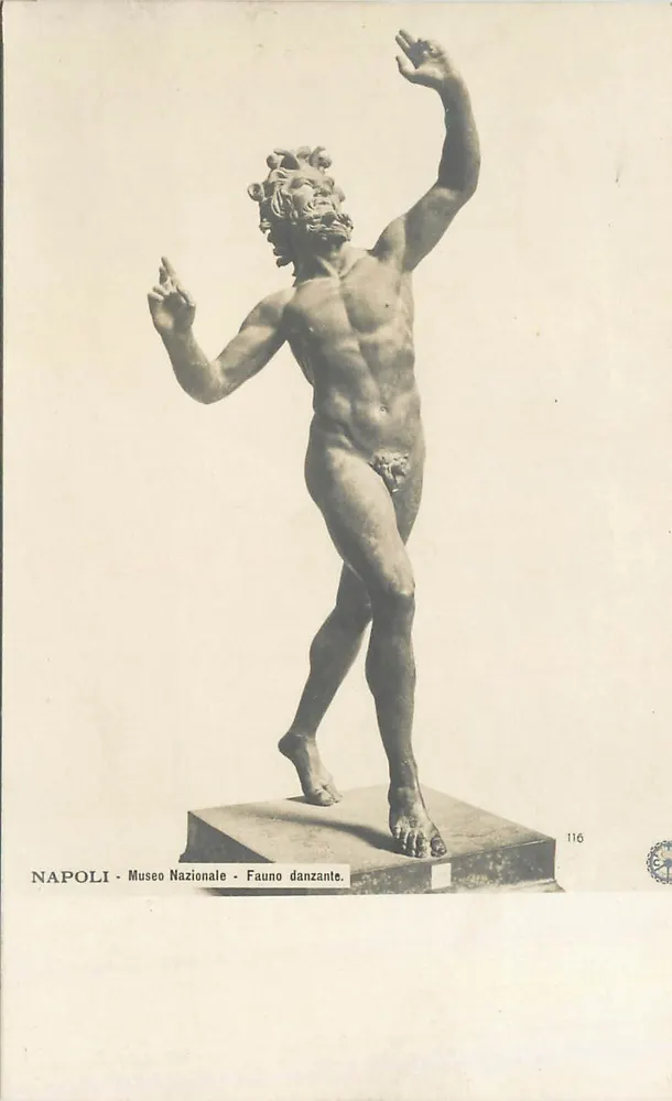 Naples - Nationalmuseum - Tänzender Faun — Verlag N.P.C. n° 116 - Vorderseite