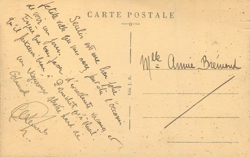 Senlis (Oise) — A Catedral — Editor J. B. n°80 - Verso