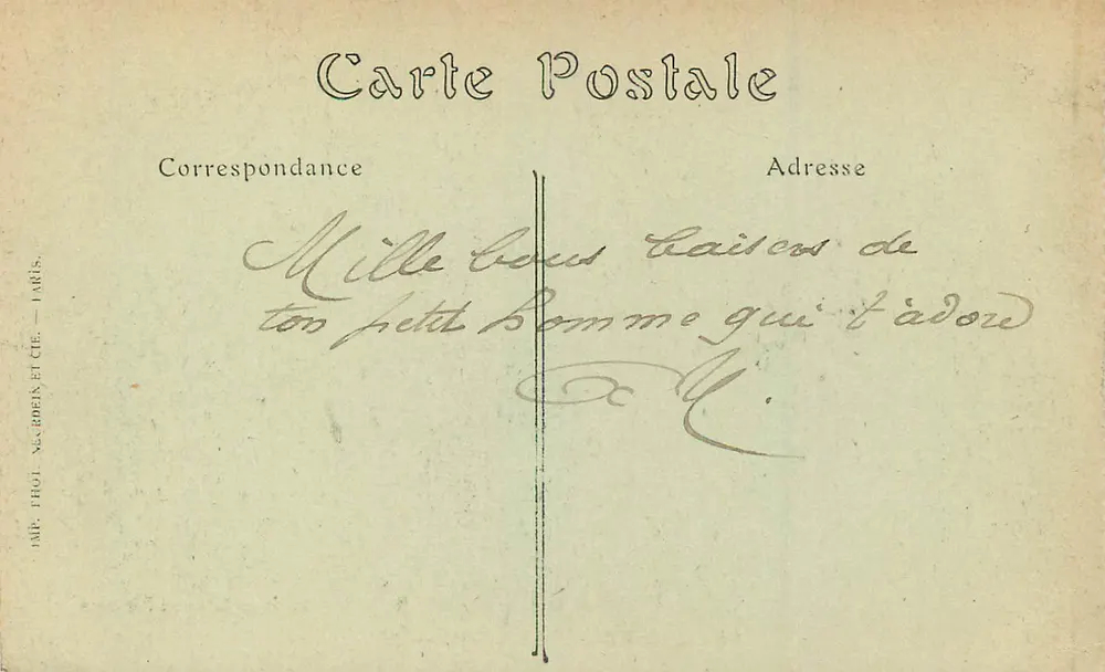 Castelo de Pierrefonds — A Entrada — R. Marotine, Imp. Librairie-Papeterie - Verso