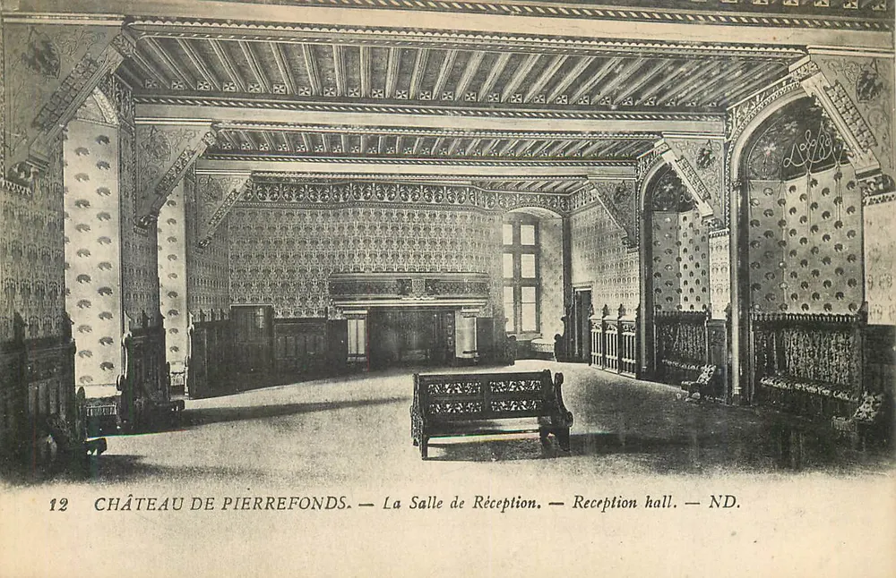 Castelo de Pierrefonds — A Sala de Recepção — Editor ND - Frente