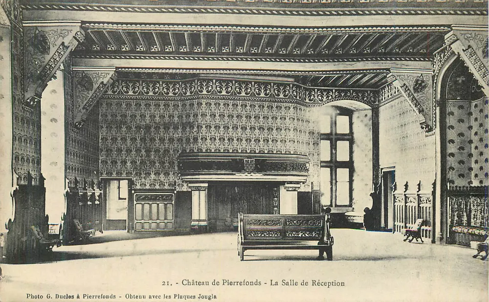 Château de Pierrefonds - La Salle de Réception — Photo G. Duclos à Pierrefonds, n°21 - Anverso