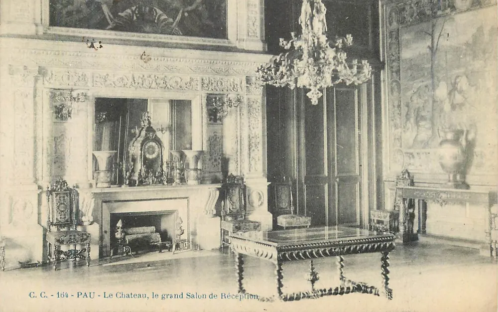 Le Château, le grand Salon de Réception — PAU — C.C. - 164 - Recto