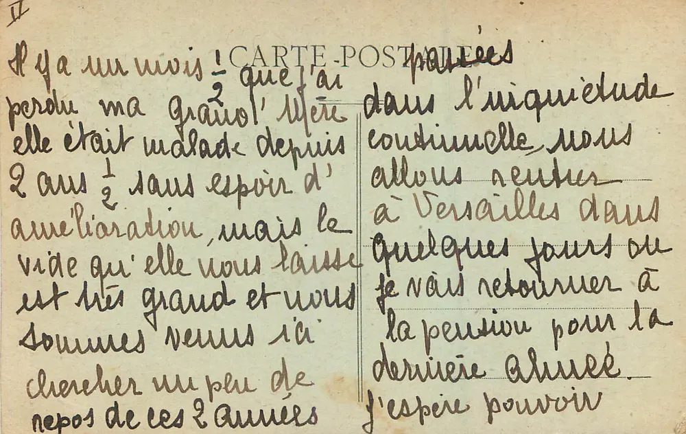 Pau — Das Schloss — Wiege von Henri IV — Verlag Cartapace de Tourbe, Nr. 4 - Rückseite
