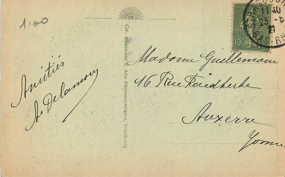 Strasbourg - La Cathédrale - Portail sud — CAP. n°20 - Verso