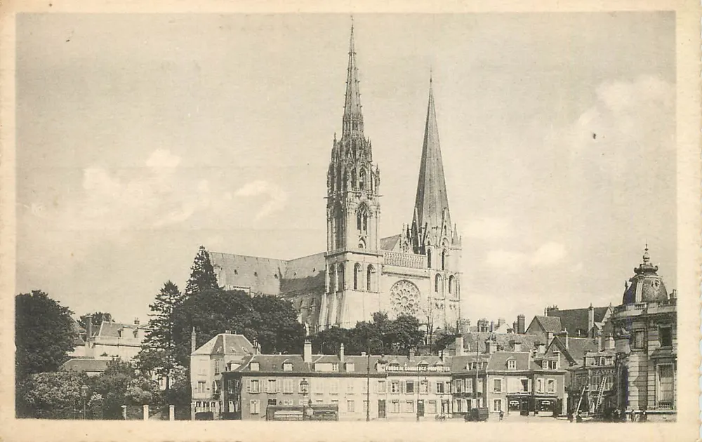 Chartres — De Kathedraal — Uitgever R. Rigal, Plein van het Kasteel, N°2 - Voorkant