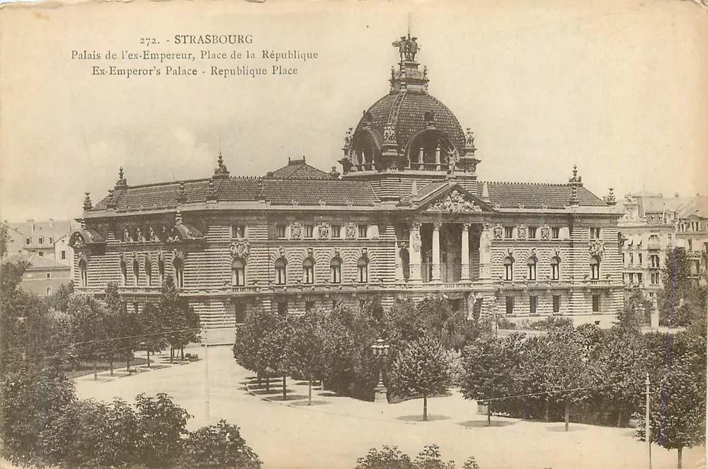 Straßburg - Palast des ehemaligen Kaisers, Place de la République - Verlag CH. Bergeret, Nr. 272 - Vorderseite