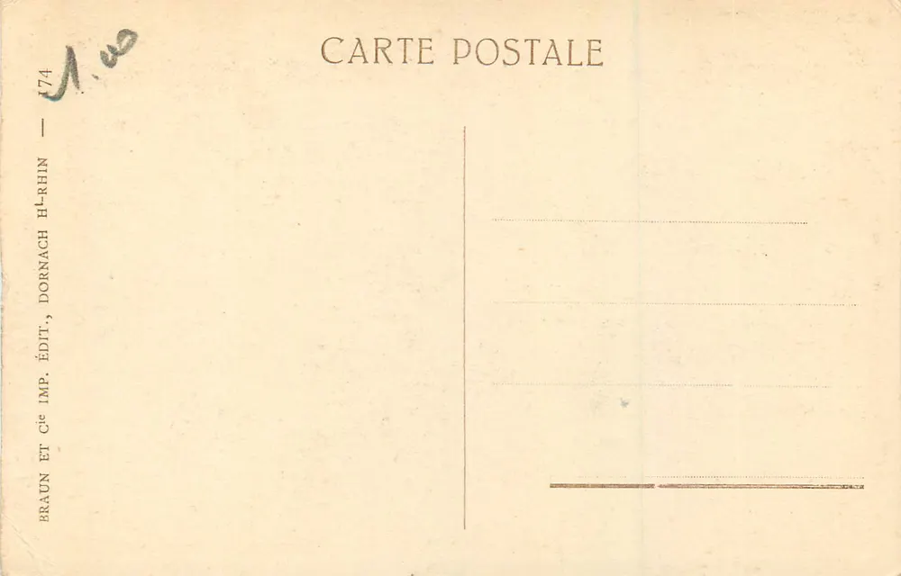 Thann — Katedra — Braun & Cie, Dornach - Rewers