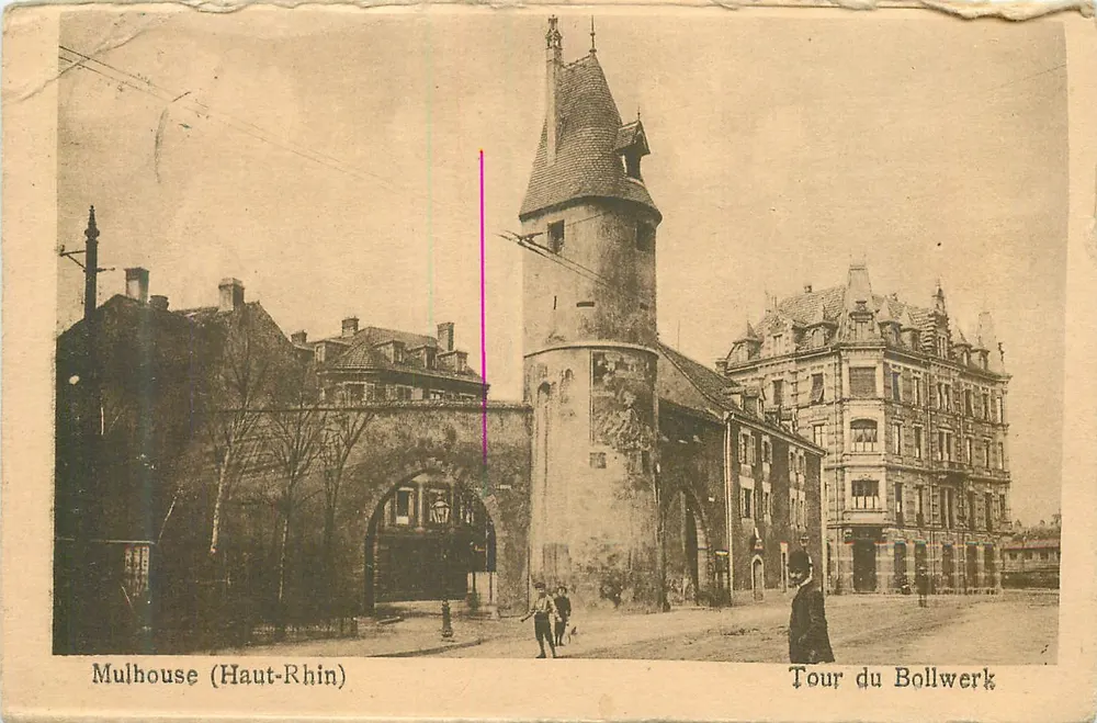 Mulhouse (Haut-Rhin) — Torre do Bollwerk — editor não identificado - Frente