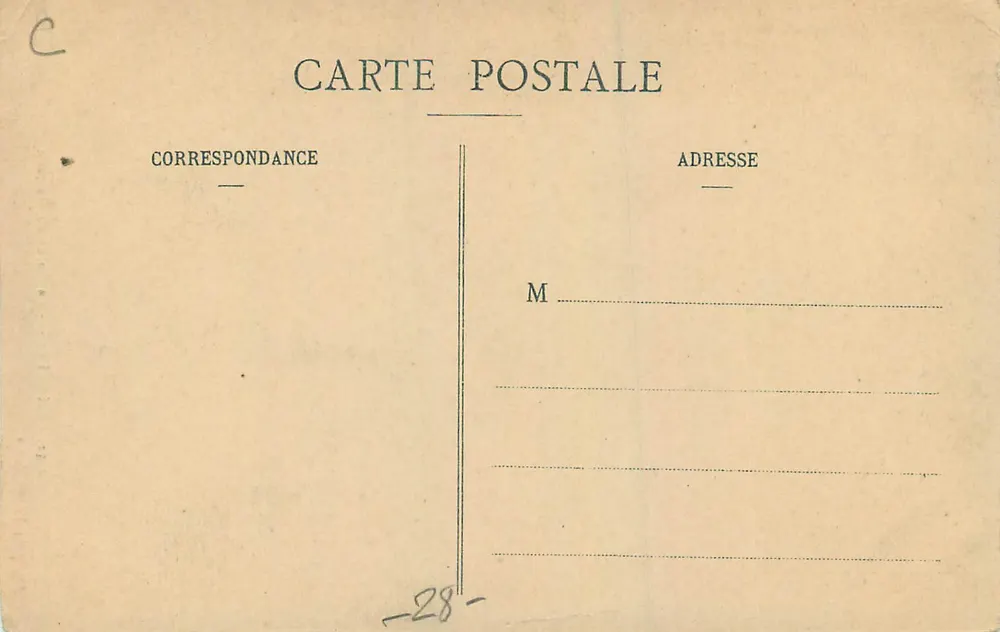 Chartres - A Estátua de Marceau - Ch. Foucault, editor, Dreux - Verso