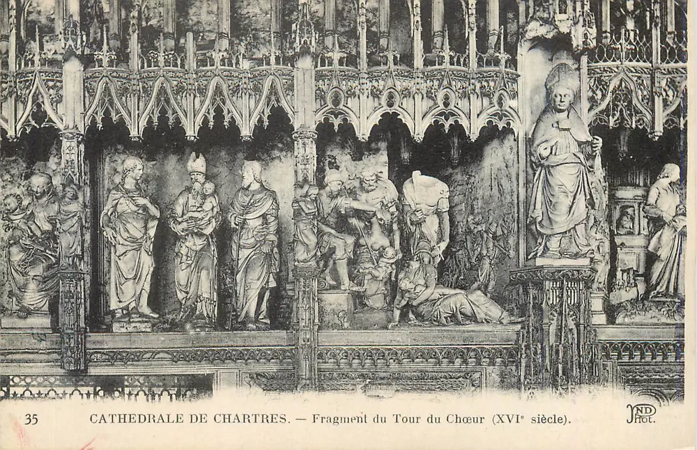 Kathedrale von Chartres — Fragment des Chor-Tours (16. Jahrhundert) — JND Hot. n°35 - Vorderseite