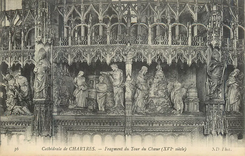 Kathedrale von CHARITRES — Fragment des Chor-Tours (17. Jahrhundert) - Vorderseite