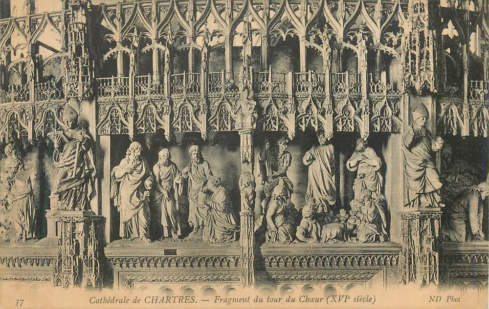 Kathedrale von CHARTRES — Fragment des Chorumlaufs (16. Jahrhundert) — ND Phot - Vorderseite